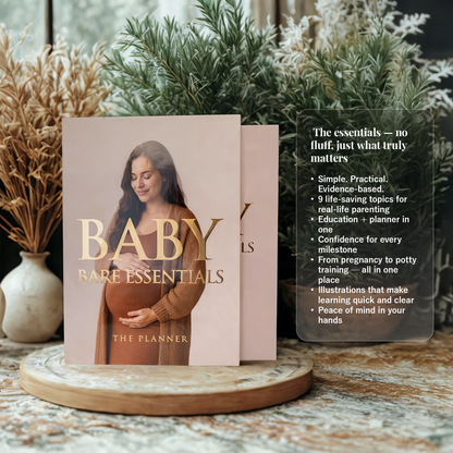 Pregnancy Planner & Motherhood Guide – From Pregnancy to Potty Training /Baby Bare Essentials